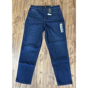 Lee LEGENDARY High Rise MOM Jeans Size 12 Dark Denim Stretch NEW NWT‎
